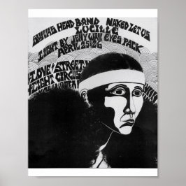 Póster LoveStreetLightCircus flyer LoveStreetApr25&26'69