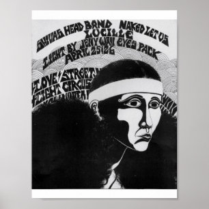 Póster LoveStreetLightCircus flyer LoveStreetApr25&26'69