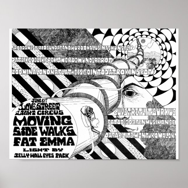 Póster LoveStreetLightCircusflyer Jun6&7'69 (Frente)