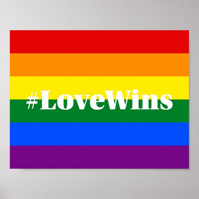 Póster #LoveWins Celebración por la igualdad matrimonial  (Frente)