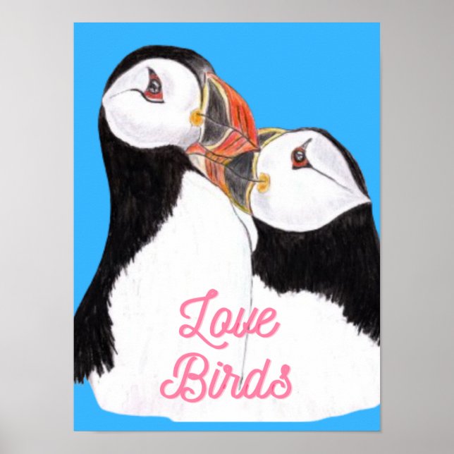 Póster Loving Puffins  (Frente)
