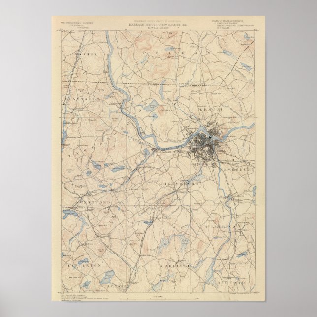 Póster Lowell, Massachusetts (Frente)