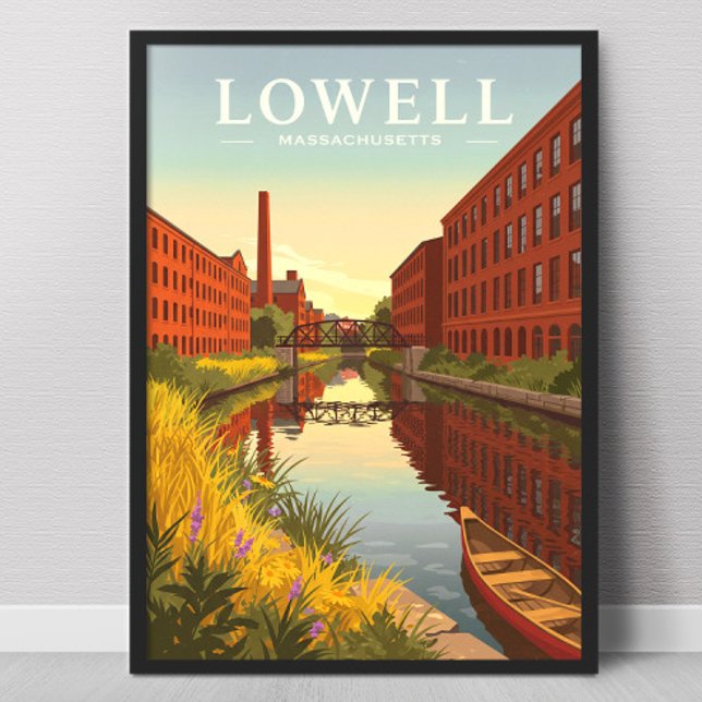 Póster Lowell Massachusetts Antiguo (Subido por el creador)