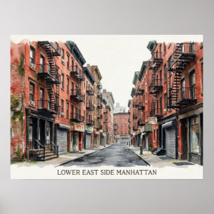 Póster Lower East Side Manhattan