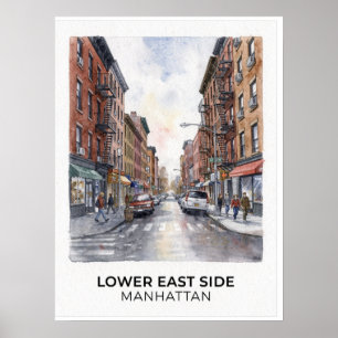 Póster Lower East Side Manhattan