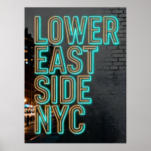 Póster Lower East Side Nueva York