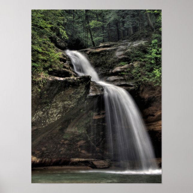 Póster Lower Falls, Old Man's Cave, Hocking Hills, Ohio (Frente)