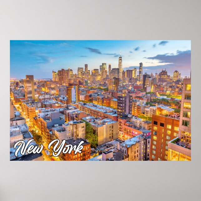 Póster Lower Manhattan, Nueva York, Estados Unidos (Frente)