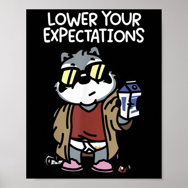 Póster Lower Your Expectations  (Frente)