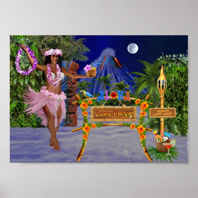 PÓSTER LUAU FIESTA (Frente)