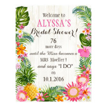 Luau Hawaiian Beach Rustic Boda Bridal Shower