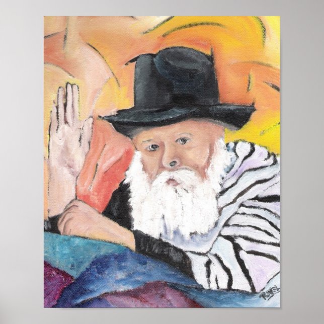 PÓSTER LUBAVITCHER REBBE (Frente)