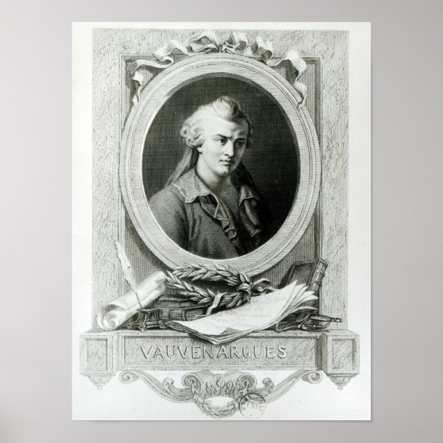 Póster Luc de Clapiers Marquis de Vauvenargues (Frente)