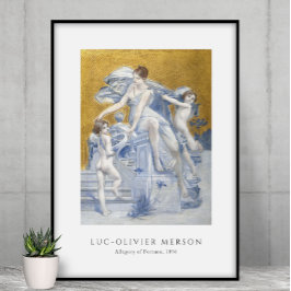 Póster Luc-Olivier Merson - Alegoría de la Fortuna (1896)