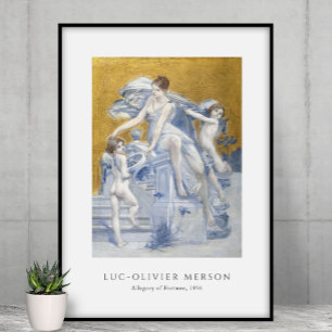 Póster Luc-Olivier Merson - Alegoría de la Fortuna (1896)