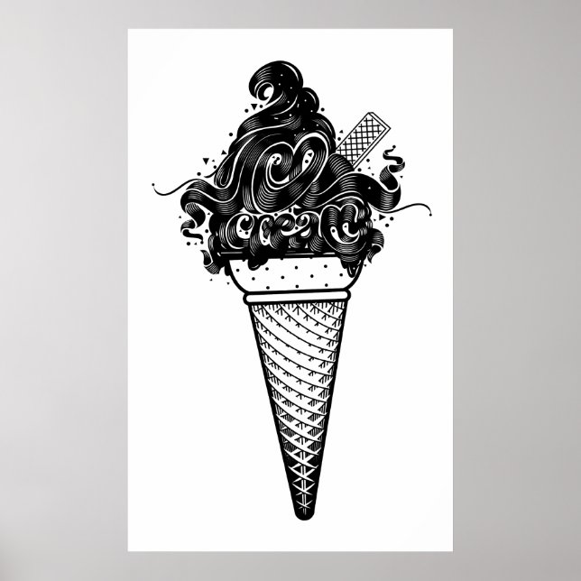 Póster Luca Ionescu "Crema de hielo" (Frente)