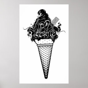 Póster Luca Ionescu "helado "
