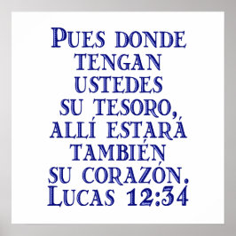 Póster Lucas 12:34