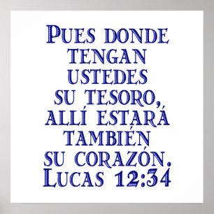 Póster Lucas 12:34