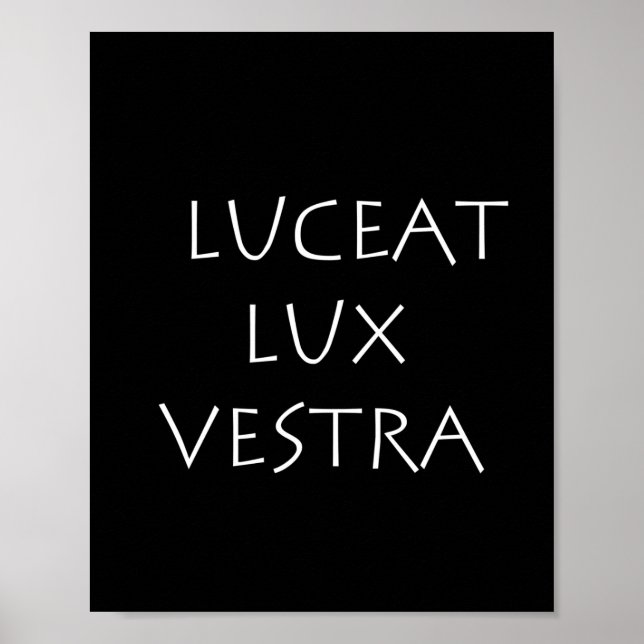 Póster Luceat lux vestra (Frente)