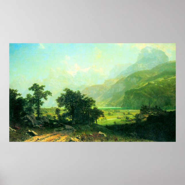 Póster Lucerne Switzerland by Bierstadt (Frente)