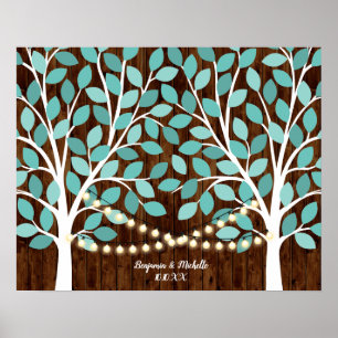 Póster Luces - Alternativa de 100 libros de invitados con