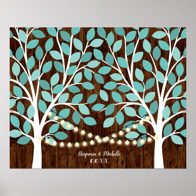 Póster Luces - Alternativa de 100 libros de invitados con (Frente)