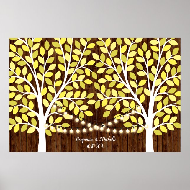 Póster Luces - Alternativa de 200 libros de invitados con (Frente)