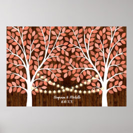 Póster Luces - Alternativa de 250 libros de invitados con