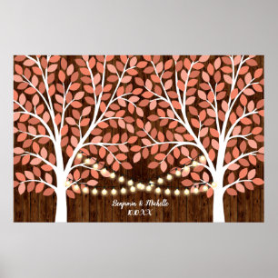 Póster Luces - Alternativa de 250 libros de invitados con