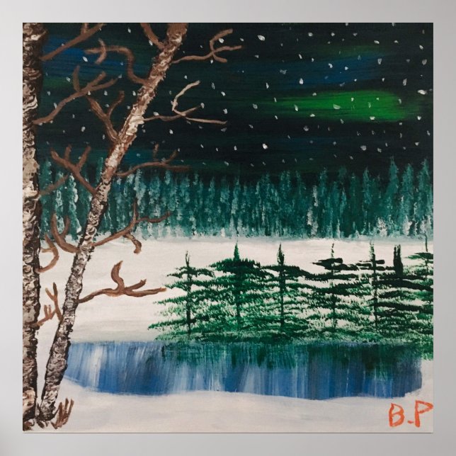 Póster Luces boreales (Frente)