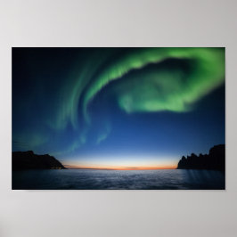 Póster Luces boreales de Noruega