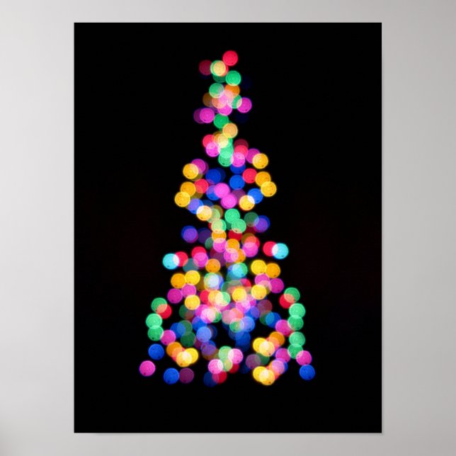 Póster Luces borrosas de Navidades (Frente)