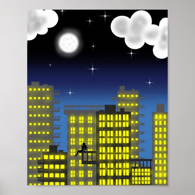 Póster Luces brillantes, Gran Ciudad (Poster) (Frente)