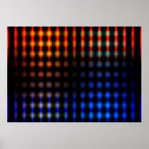 Póster Luces brillantes y coloridas