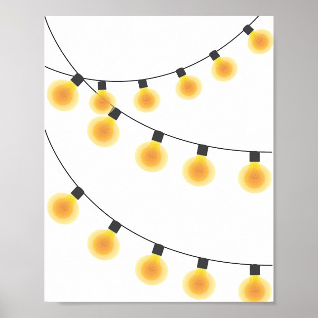 Póster Luces de cadena (Frente)