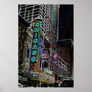 Póster Luces de Chicago