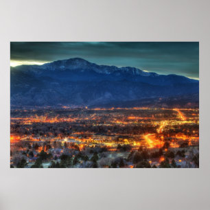 Póster Luces de Colorado Springs