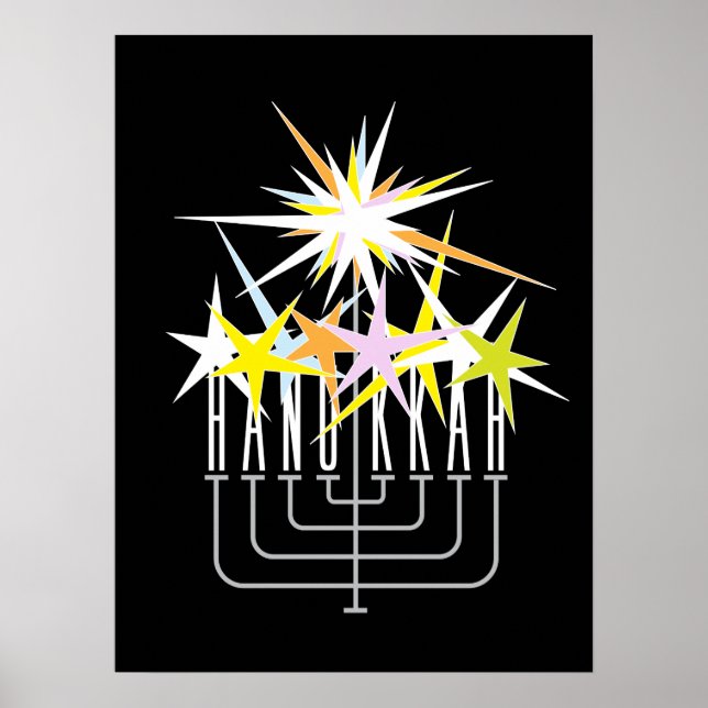 Póster Luces de Hanukkah (Frente)