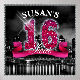 Póster Luces de la ciudad dulces Dieciséis ID117