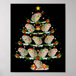 Póster Luces de Navidad Pika Amante Pika Árbol de Navidad