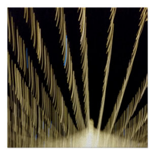 Póster Luces de Navidades dorados