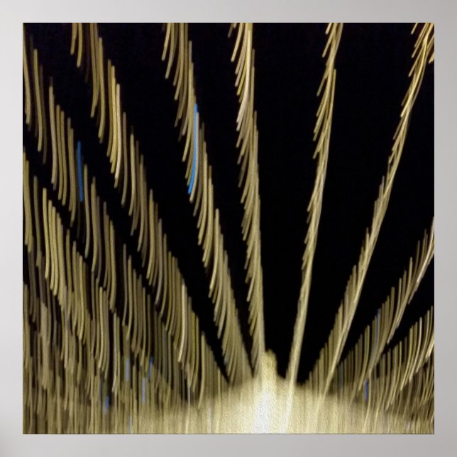 Póster Luces de Navidades dorados (Frente)