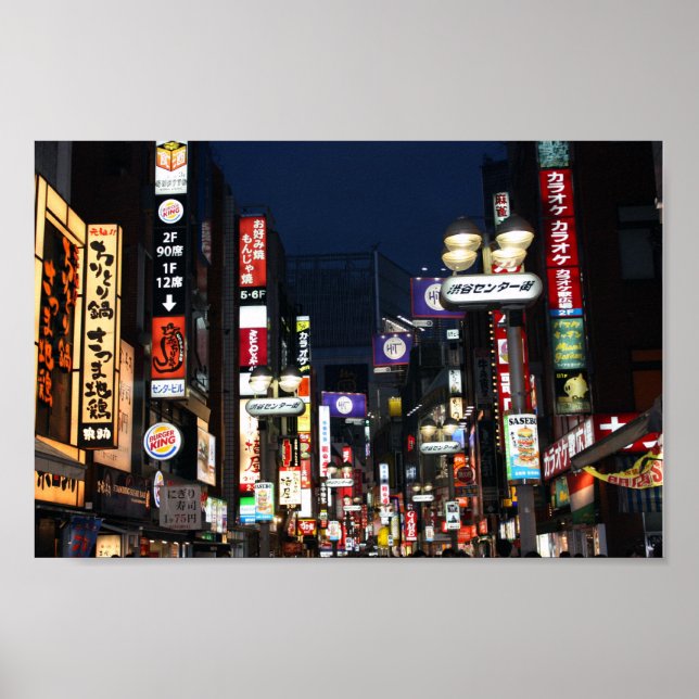 Póster Luces de Shibuya (Frente)