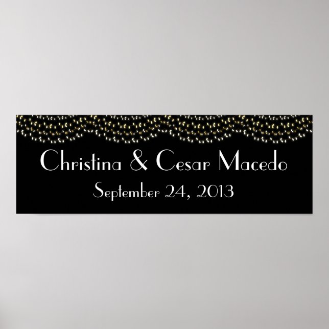 Póster Luces de verano brillantes personalizadas de 22.5" (Frente)