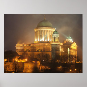 Póster Luces del bazilika de Esztergom
