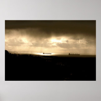 Póster Luces En El Río