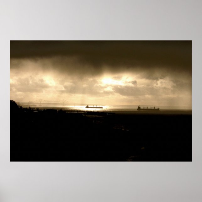 Póster Luces En El Río (Frente)