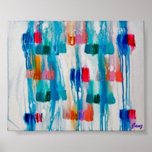 Póster Luces en la lluvia