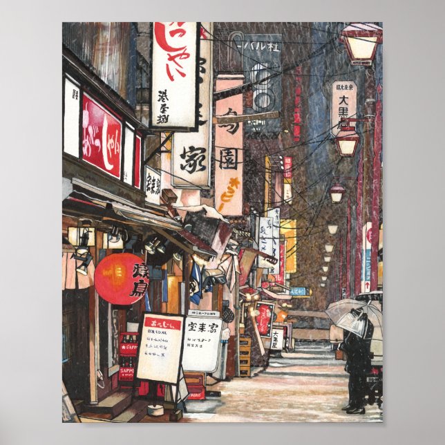 Póster Luces en la nieve (Frente)